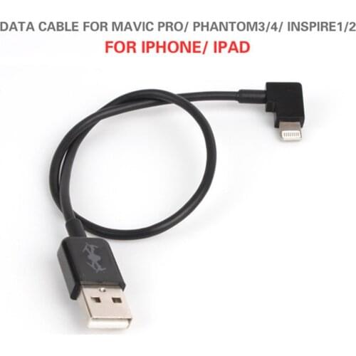 1pc USB Data Line IOS for iPhone Portable Data Cable for DJI Phantom 4/3 Inspire 1/2 Short Transmission Wire