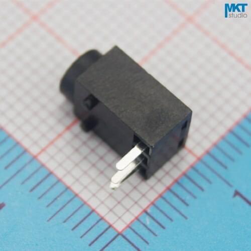 100pcs Through Hole DC Power Socket Connector Jack For 3.5mm*1.3mm DC Power Plug