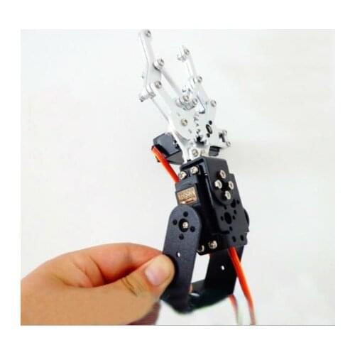 2 DOF Metal Robot Arm Clamp Claw Mount Frame kit Set Aluminium Alloy Robotic Manipulator Multifunctional Bracket Servo Toy