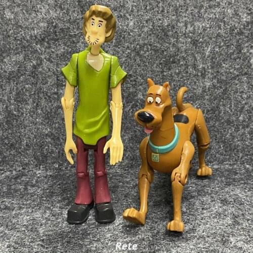 2PCS Scooby Do Charter Series Shaggy & Scooby Dog Cartoon Doll Model Collection Movies Articulated Figure Toys Kids Gift
