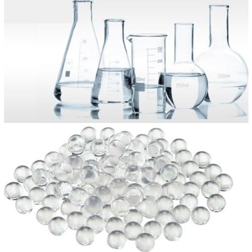 2000pcs/Lot Laboratory 4mm Glass Solid Beads Anti-Boiling Glass Solid Round Beads Sand Sand Abrasive Beads Laboratory Equipment