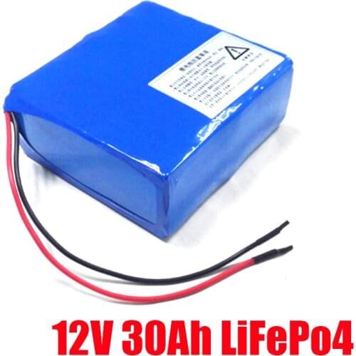 3000 cycle times rechargeable lifepo4 12v 30ah lithium battery + charger