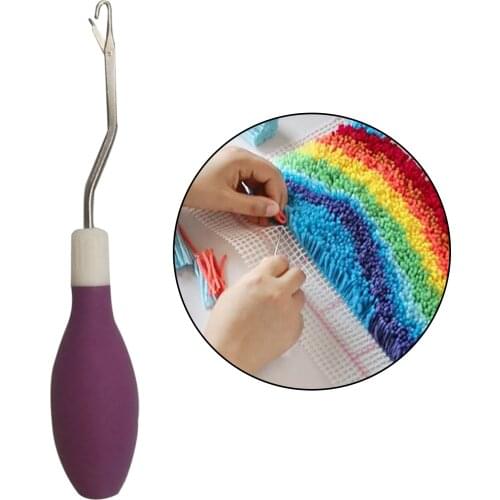 6.7" Latch Hook Crochet Needle, Crochet Hook with Latch, Dreadlocks Bent Latch