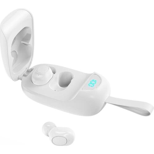 LB60 Bluetooth 5.0 Wireless Headphones LED Display Waterproof Earphones Sports Headsets for Phone In-ear TWS Earbuds with Mic