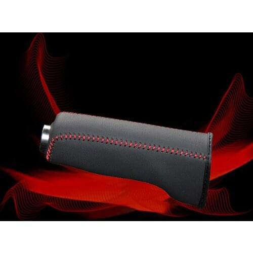 Car Hand Brake Covers Top Layer Leather Case for AUDI TT Handbrake Grips Cover Auto Genuine Leather Handbrake Cover