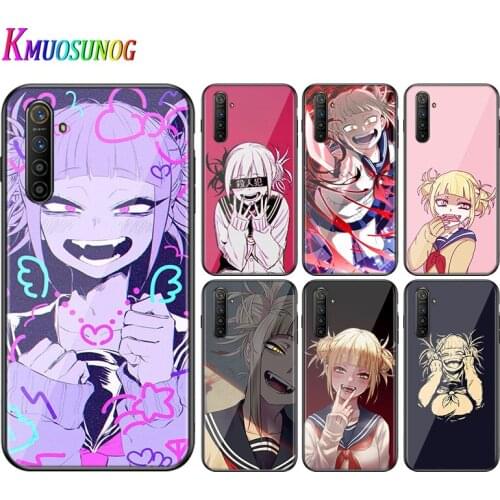For OPPO A5 A9 2020 F7 Phone Cover Shell Anime Himiko Toga Boku for OPPO Reno 2 Z 2Z 2F 3 4 Pro 5G Bright Black Phone Case