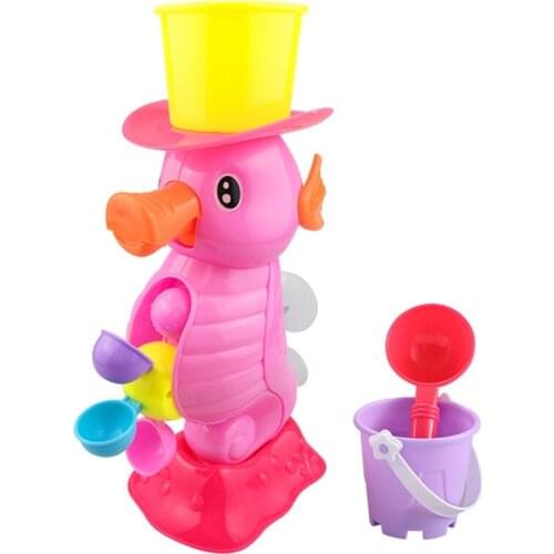 D7YD Inflatable Waterwheel Pool Spray Water Toys for Pool /Game Travel/Swim Water Game Foldable for Family/Friends