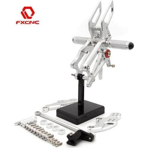 FOR Aprilia RS4 125 4T 2011-2016 2015 2014 2013 CNC Aluminum Adjustable Motorcycle Rearsets Rear Set Foot Pegs Pedal Footrest