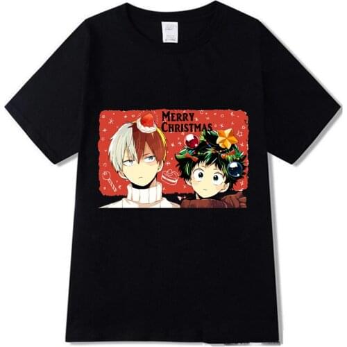 Midoriya Izuku T Shirt Women Funny Cartoon Todoroki Shoto Tshirt Anime My Hero Academia Tees Female