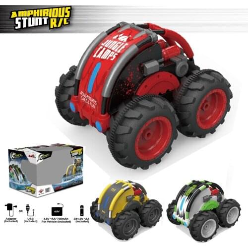 Hot Remote Control Car RC Stunt Car cute Waterproof Driving on Water and Land Amphibious Electric Toy cars vehicle for Children