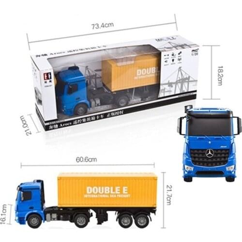 New RC Truck 1/20 2.4Ghz Engineering Vehicle horn sound traction work sound With LED light Electric Toy Model interactive toys