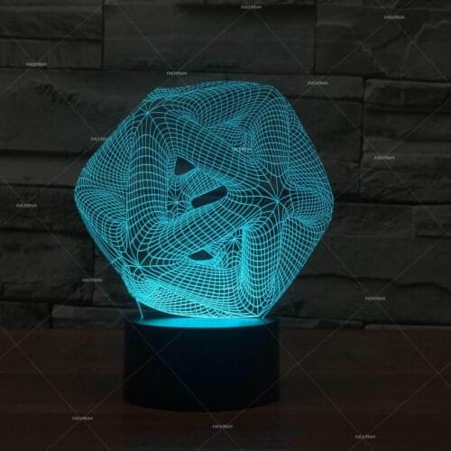 Creative Gift Novelty 3d Table Lamp For Bedroom Personality Usb Led Nightlight 3d Acrylic Touch Gradual Desk Lamp
