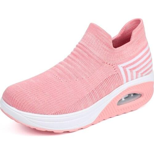 BG Sneakers Women Shoes Flats Casual Ladies Shoes Woman Lace-Up Mesh Light Breathable Female zapatillas de deporte para mujer