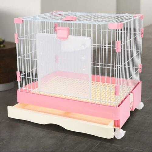 Hamster Cage Tray-Style Hamster House Metal Cage Guinea Pig Villa Small Pet Feeding Box Pet Supplies