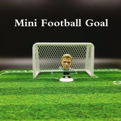 Mini Soccer Goal Metal Football Goal Frame Football field model Soccer figurine ornaments and accessories