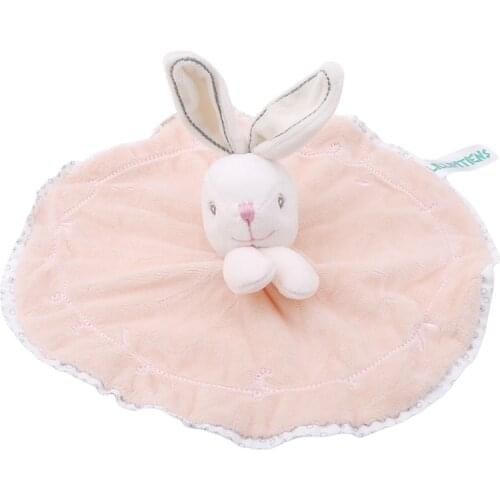 Cute Baby Rattle Bunny Soothing Towel Baby Plush Toys Infant Very Soft Security Blanket Sleep Friend Plush Rabbit Doll Toys