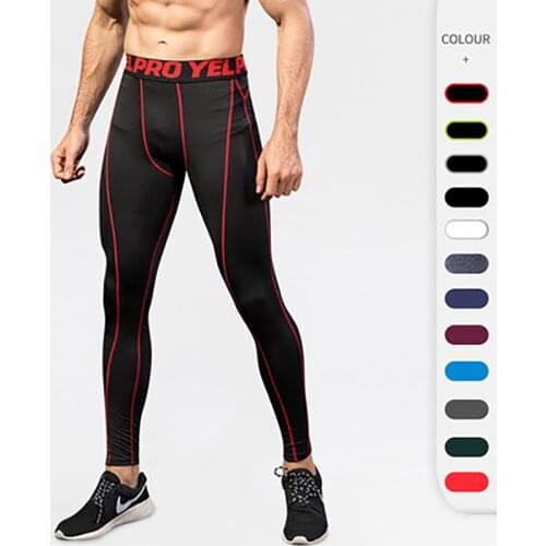 Mens Compression Pants Gym Sport Sweatpants Fitness Wokrout Quick Dry Trousers Training Jogging Tracksuit Pants Running Tights