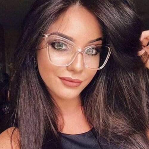 2021 Cat Eye WomenS Eyeglasses With Frame Anti-Glare Blue Anti Light Glasses Computer Reading Glasses For Men Horn-Rimmed