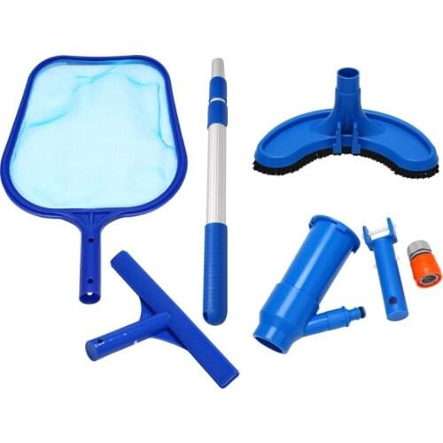 Pool Cleaning Kit Pool Vacuum Cleaner Skimmer Net with Fine Mesh Netting Cleaning Tool for Above Ground Pools Spas