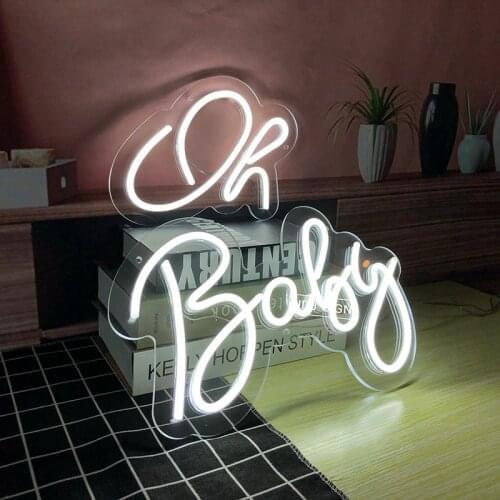 Custom Neon Sign LED Light Ok Baby Wall Decor For Home Bar Club Propose Wedding Party Background Decoration Personalized Gift