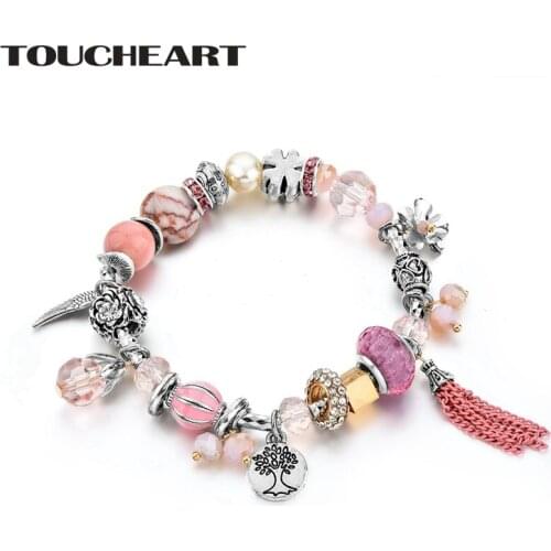 TOUCHEART New Design Handmade DIY Charm Bracelet For Women Fashion Accessory Jewelry Luxury Brand Bangles Bracelets SBR170050