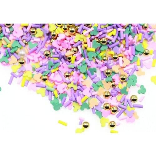 DIY 20g Assorted Polymer Clay Sprinkles Slice Resin Shaker Jewelry Fillings Stuff Slime Phone Case Decor Pearls Beads Craft