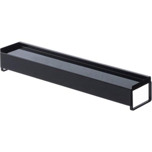 Shelf for Kitchen Stove-Kitchen Storage Solution with Zero Installation-Iron-17.1 inch-.30 inch Length