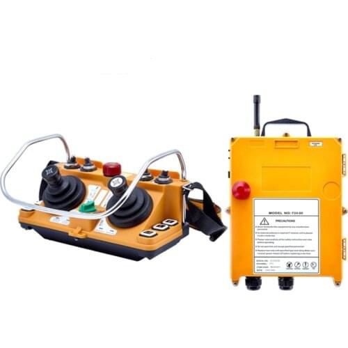 Telecontrol F24-60 industrial universal wireless radio remote control joystick AC/DC for crane joystick1transmitter 1receiver