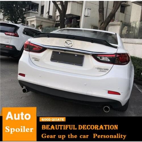 For Mazda 6 ATENZA Spoiler 2014/2015/2016/2017/2018 Sport spoiler ABS Material Car Rear Wing Primer Color Trunk Rear Spoiler