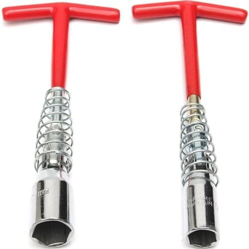Universal 16mm/ 21mm Spark Plug Removal Tool Spanner Socket Wrench T Grip Handle Flexible Spanner Socket T Handle T Bar