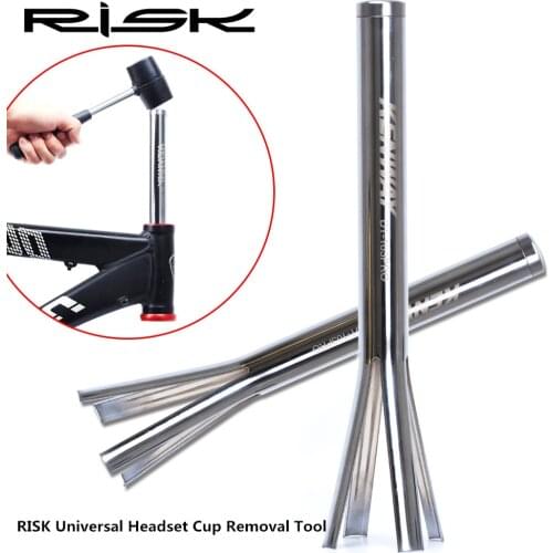 RISK Universal Bicycle Bike Upper and Lower Bowl Headset Cup Removal Tool Remover For 1-1/8, 1-1/4 and 1-1/2 inch(32.5 to 56mm)