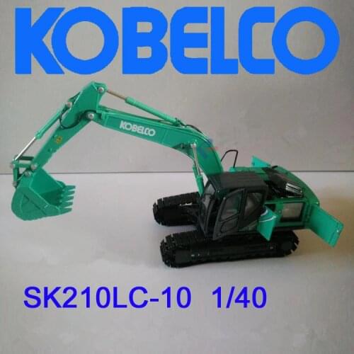 High Quality Collectible Diecast Toy Model Gift 1:40 Kobelco Sk210lc-10 Hydraulic Excavator Engineering Machinery Toy for Gift