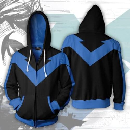 Nightwing cosplay costume nightwing Hoodies Sweatshirts jacket hoodie cosplay top