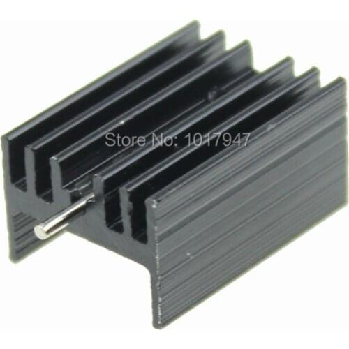 1 Pieces TO-220 IC Heat Sink Black TO220 21x15x11mm with PIN Aluminum