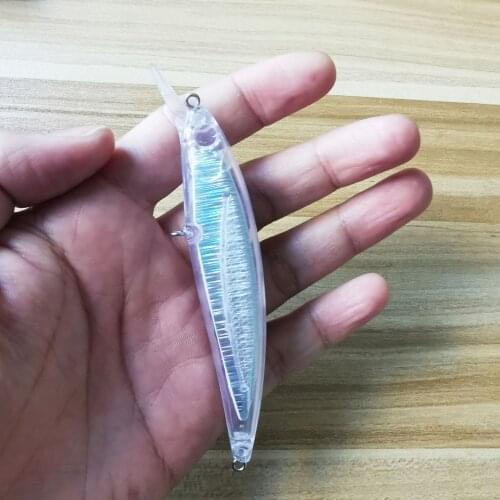 10pcs 12g 10cm Floating Blank Nude Baits Diy Crank Pencil Minnow Bait Unpainted Lure Bodies Fishing Bait