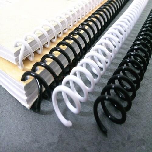 A4 46 Hole Single Bind Coil Loose Leaf Plastic Binding Ring Rubber Spring Spiral Rings Punch Notebook Hoop Office Coils Supplies