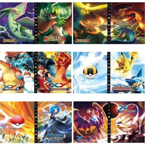 Can Accommodate 432Pcs Pokemon Album Book Cartoon Card Map Folder Game Card VMAX GX Cards Pocket Holder Collection Loaded List