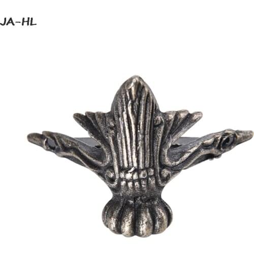 Antique Brass Vintage Bronze Jewelry Gift Box Wooden Case Decorative Feet Leg Metal Corner Protector High Quality 4pcs