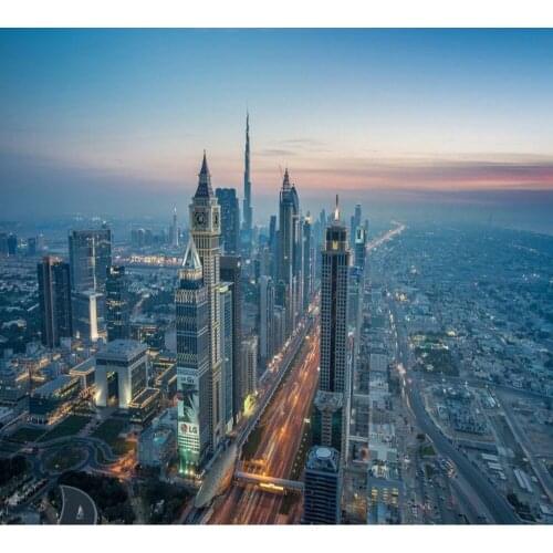 Free Shipping Custom 3D Wallpapers New York City High Rise Buildings Street View Mural Hotel Restaurant Decoration Wallpaper