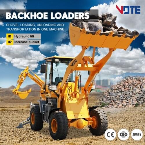 CE EPA 2 Ton 3 Ton Wheel Mini 4x4 Backhoe Loader For Sale Construction Micro Machinery