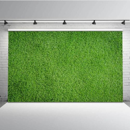 Mehofoto Playground Background for Photography Green Grass Photo Backdrop for Photographers Studio MW-131