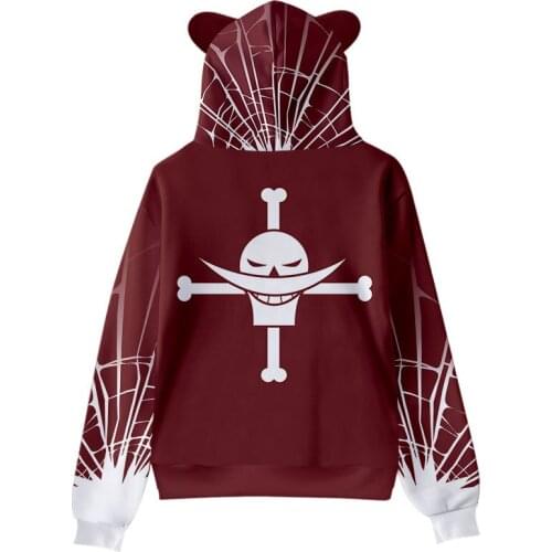 One Piece Luffy Hoodies Women Casual Homme Fleece Pullover Japanese Anime Printed Male Streetwear Clothing Autumn Winter Tops