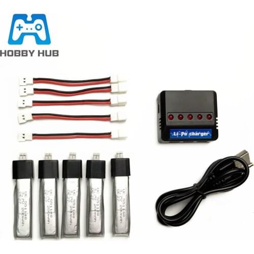 3.7V 200mah Lipo Battery + charger set For WLtoys V911 F929 F939 RC Helicopter Parts 3.7V 551148 Battery 5pcs
