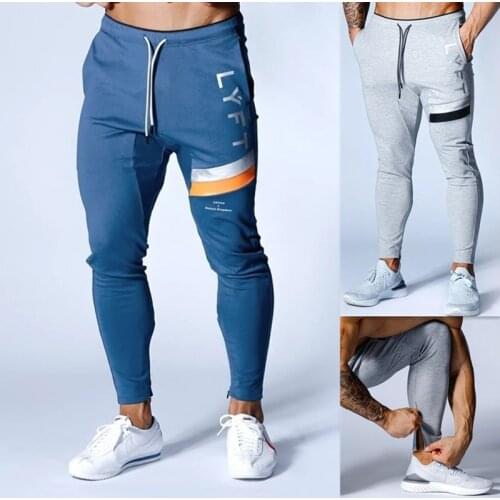 Mens Sweatpants Man Gyms Fitness Bodybuilding Joggers Workout Trousers Men Casual Cotton Track Pants