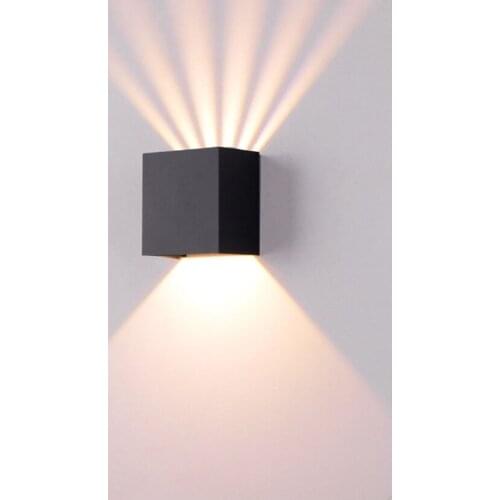 Nordic Adjustable Cube Waterproof LED Wall Lamp 6W Outdoor Garden Courtyard Porch Light Corridor Aisle Balcony Wall Light