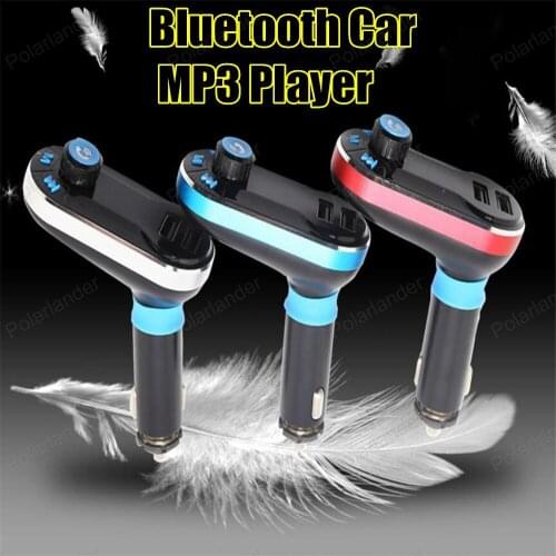 New Bluetooth Handsfree CarKit Bluetooth FM Transmitter MP3 Player Car Kit Charger For Smart Phone