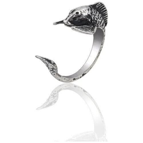 New Gothic Animal Ring Squid Adjustable Punk Rings Ladies Retro Men And Women Models Hip Hop Pendant Mens Jewelry 2021