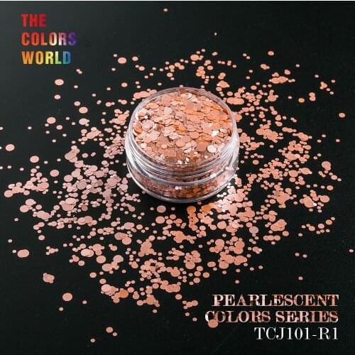 Pearlescent Light Orange Crystal Metallic luster Color for Nail Glitter nail art decorations makeup facepainting polish nail gel