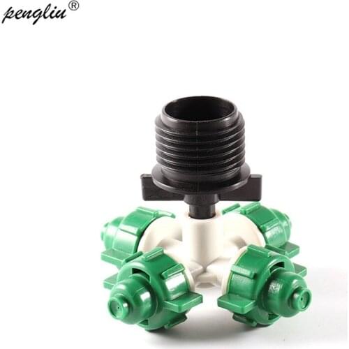 10Pcs Irrigation Atomized Nozzle Seedling Water Sprayer Connect to G1 /2 Inch Connector Irrigation Dropper Gardening Tool IT107