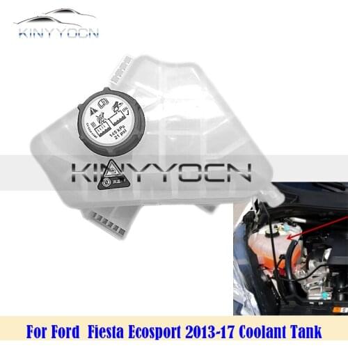 For Ford Fiesta Ecosport 2013 14 15 16 2017 Antifreeze Coolant Tank Cooling Fluid Pot Reservoir Radiator Water Tank Overflow